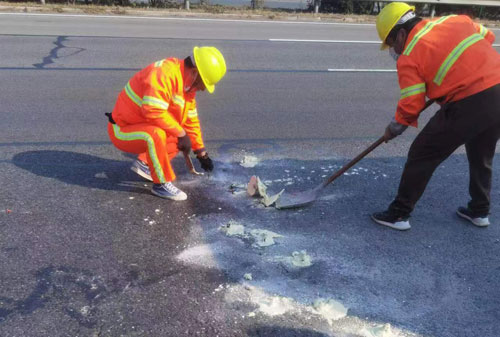 河东公路下沉注浆加固